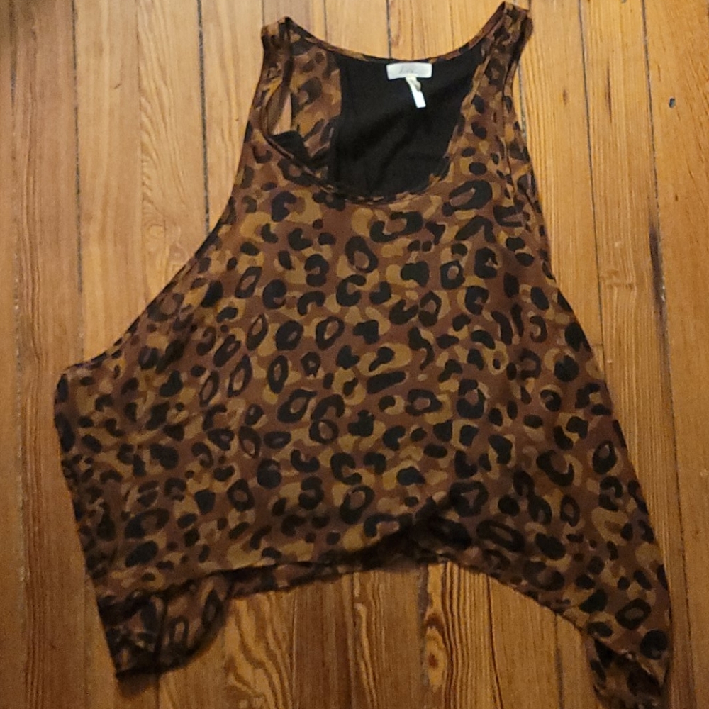 Leopard print, lined tank